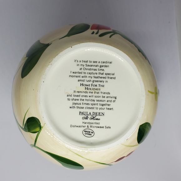 Discontinued Paula Deen "Home For The Holidays" Pitcher. 80 oz, Hand-painted - Picture 10 of 14